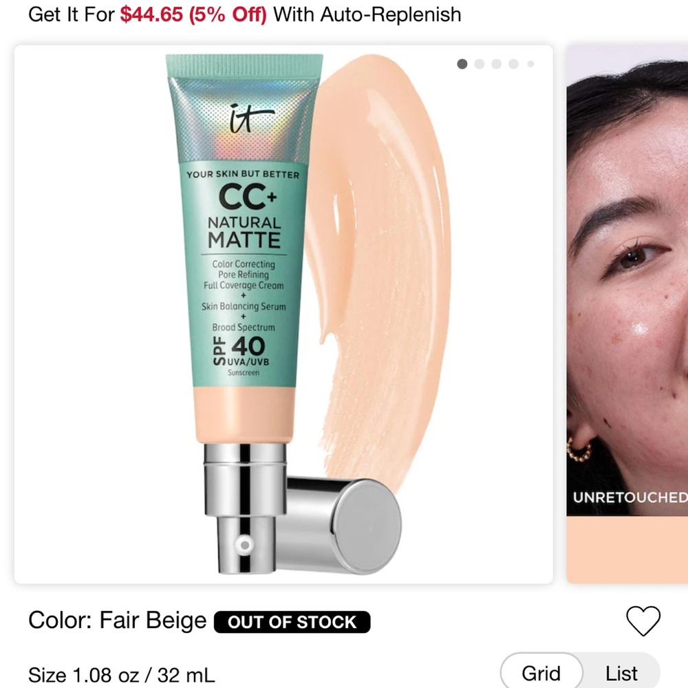IT Cosmetics CC+ Cream Matte Foundation